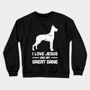 Great Dane - Funny Jesus Christian Dog Crewneck Sweatshirt